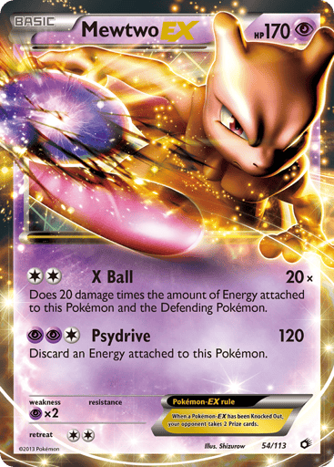 Mewtwo-EX - Legendary Treasures 54