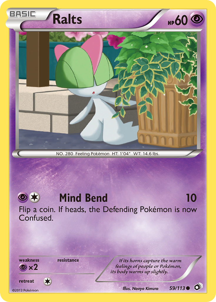 Ralts – Legendary Treasures 59/113 Pokémon card