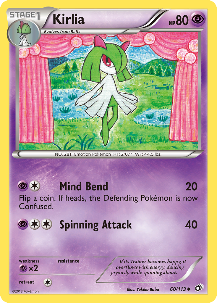 Kirlia – Legendary Treasures 60/113 Pokémon card