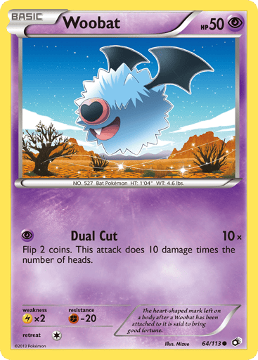 Woobat - Legendary Treasures 64