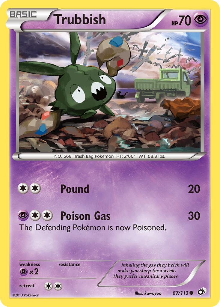 Trubbish – Legendary Treasures 67/113 Pokémon card