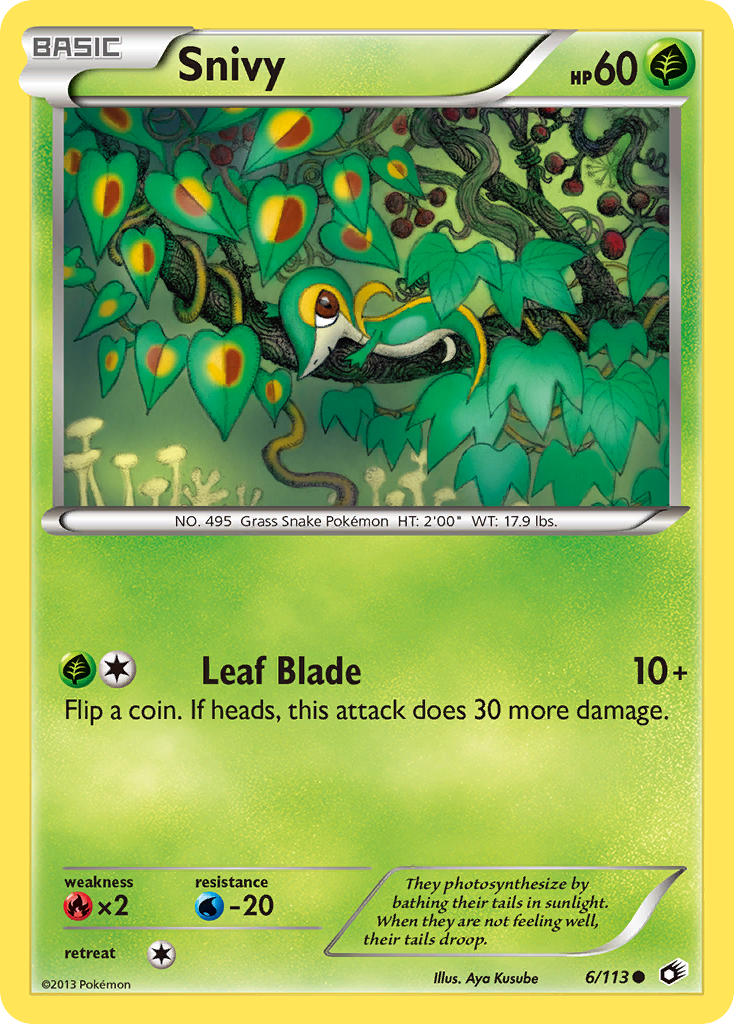Snivy – Legendary Treasures 6/113 Pokémon card