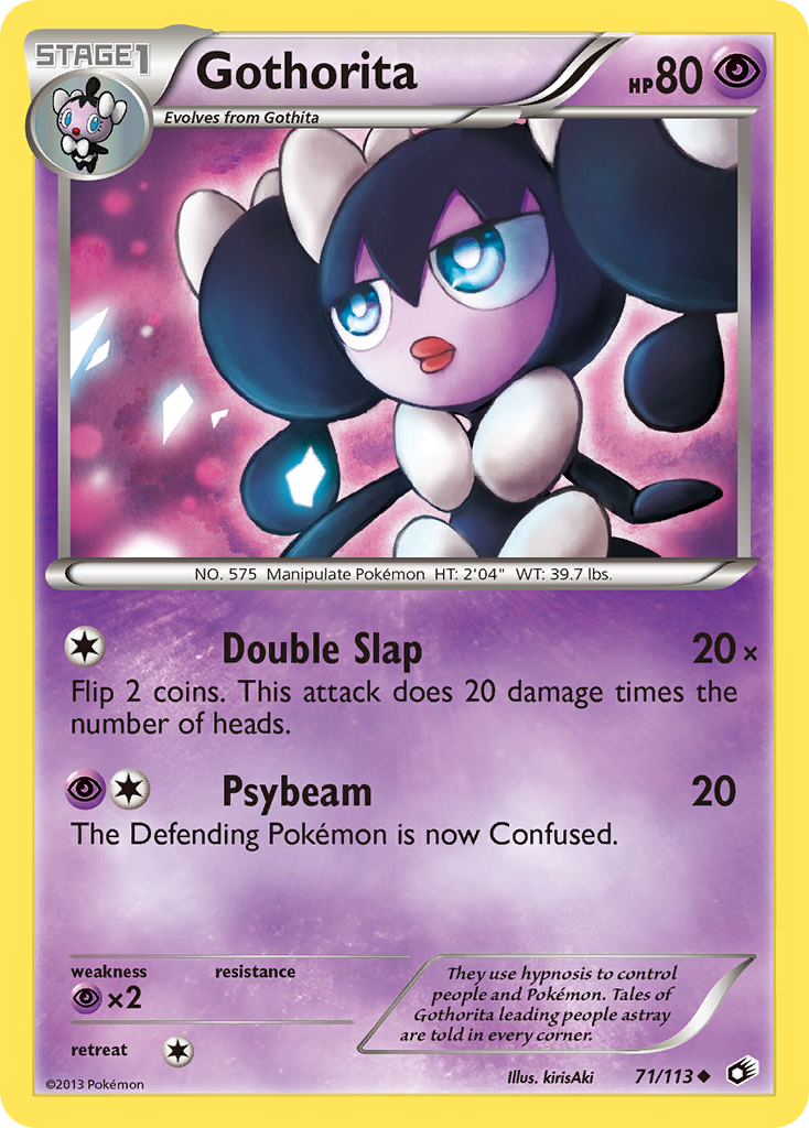 Gothorita – Legendary Treasures 71/113 Pokémon card