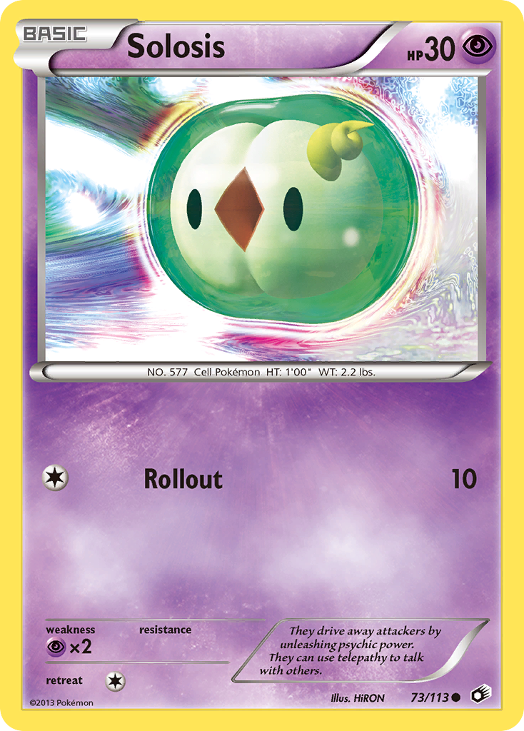 Solosis – Legendary Treasures 73/113 Pokémon card