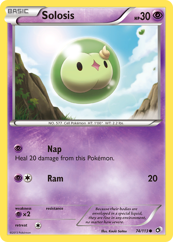 Solosis – Legendary Treasures 74/113 Pokémon card