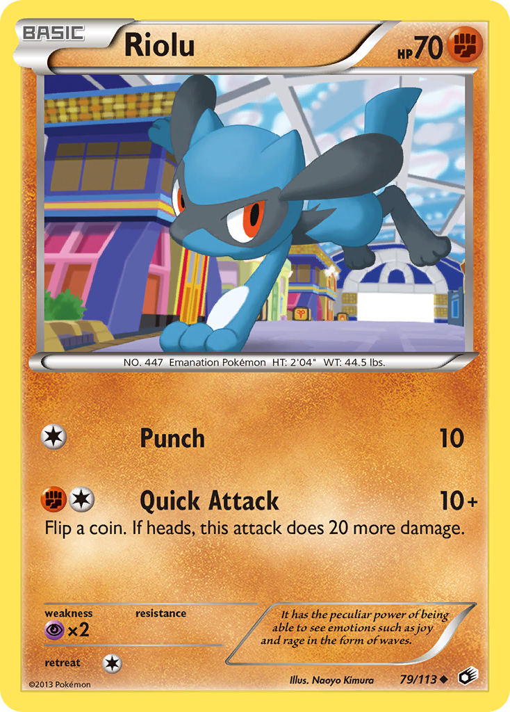 Riolu – Legendary Treasures 79/113 Pokémon card