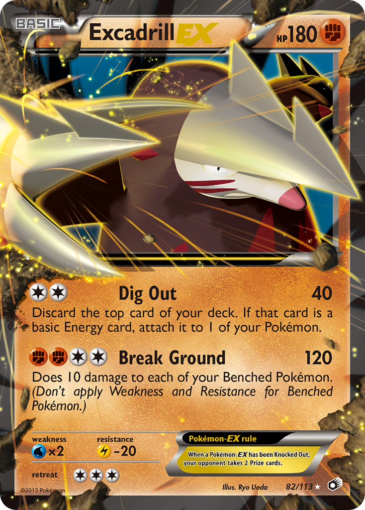 Excadrill-EX – Legendary Treasures 82/113 Pokémon card