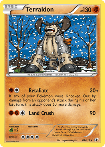 Terrakion - Legendary Treasures 84