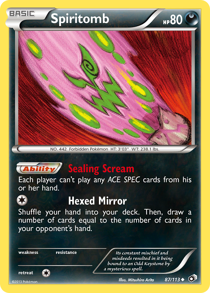 Spiritomb – Legendary Treasures 87/113 Pokémon card