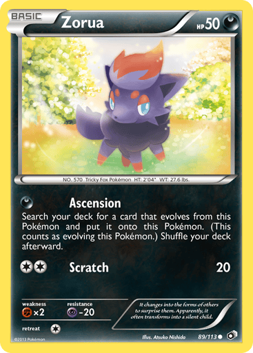 Zorua - Legendary Treasures 89