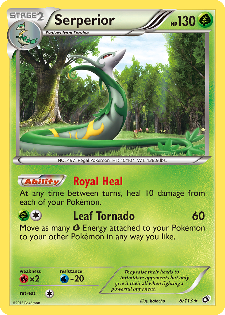Serperior – Legendary Treasures 8/113 Pokémon card