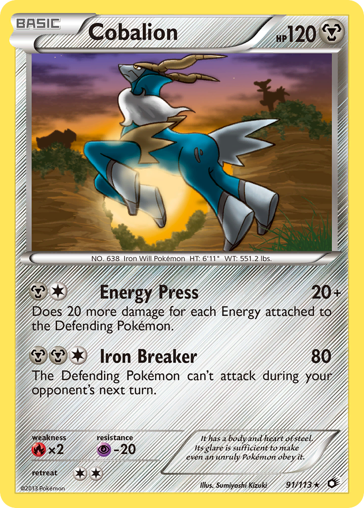 Cobalion – Legendary Treasures 91/113 Pokémon card