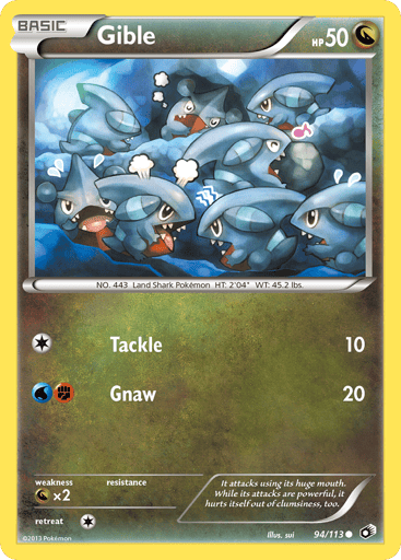 Gible - Legendary Treasures 94