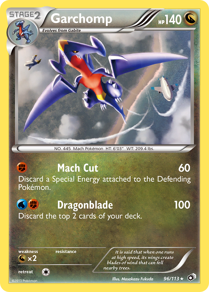 Garchomp – Legendary Treasures 96/113 Pokémon card