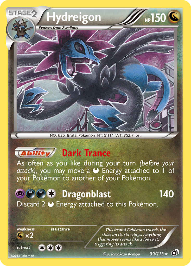 Hydreigon – Legendary Treasures 99/113 Pokémon card