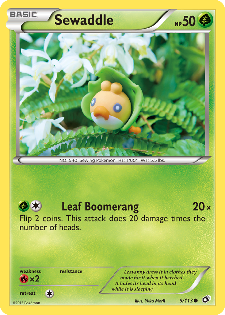 Sewaddle – Legendary Treasures 9/113 Pokémon card