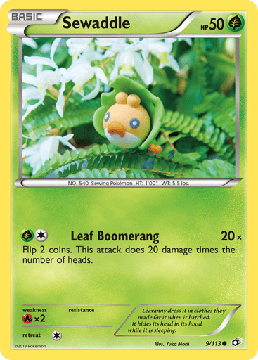 Sewaddle - Legendary Treasures 9