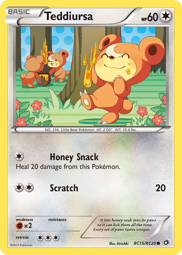 Teddiursa – Legendary Treasures RC15/RC25 Pokémon card