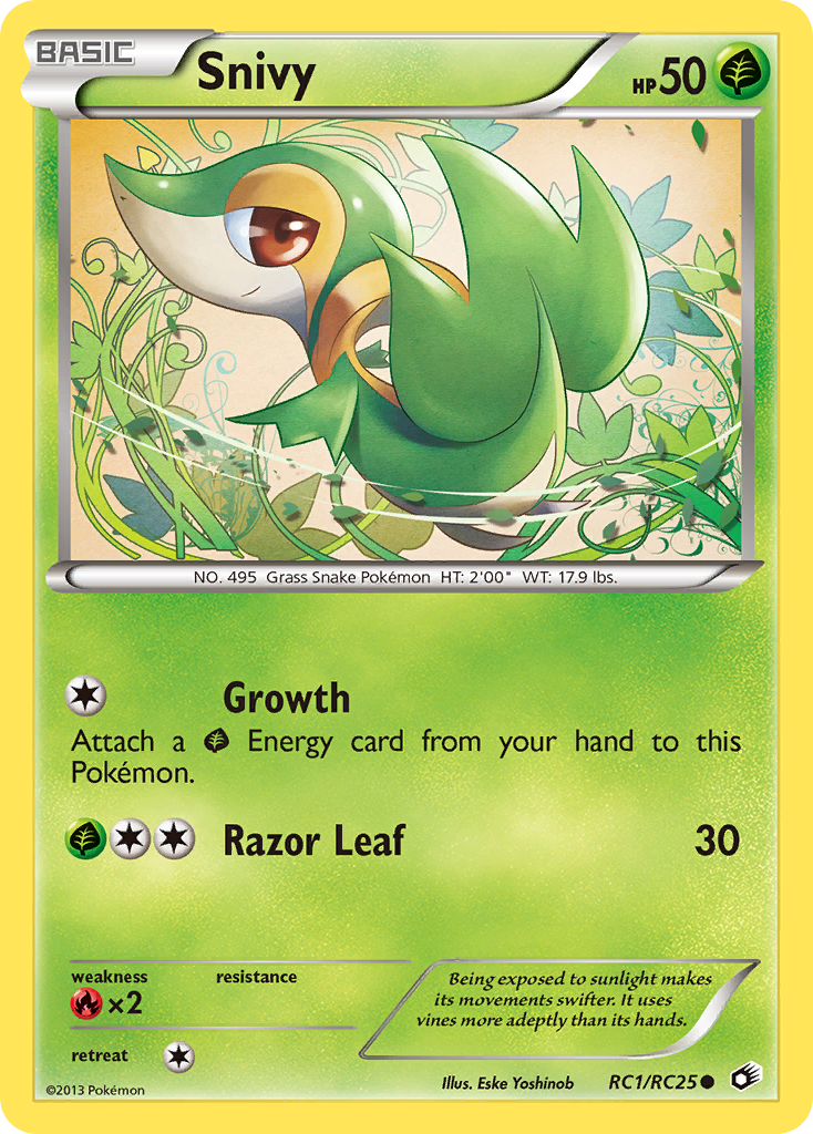 Snivy – Legendary Treasures RC1/RC25 Pokémon card