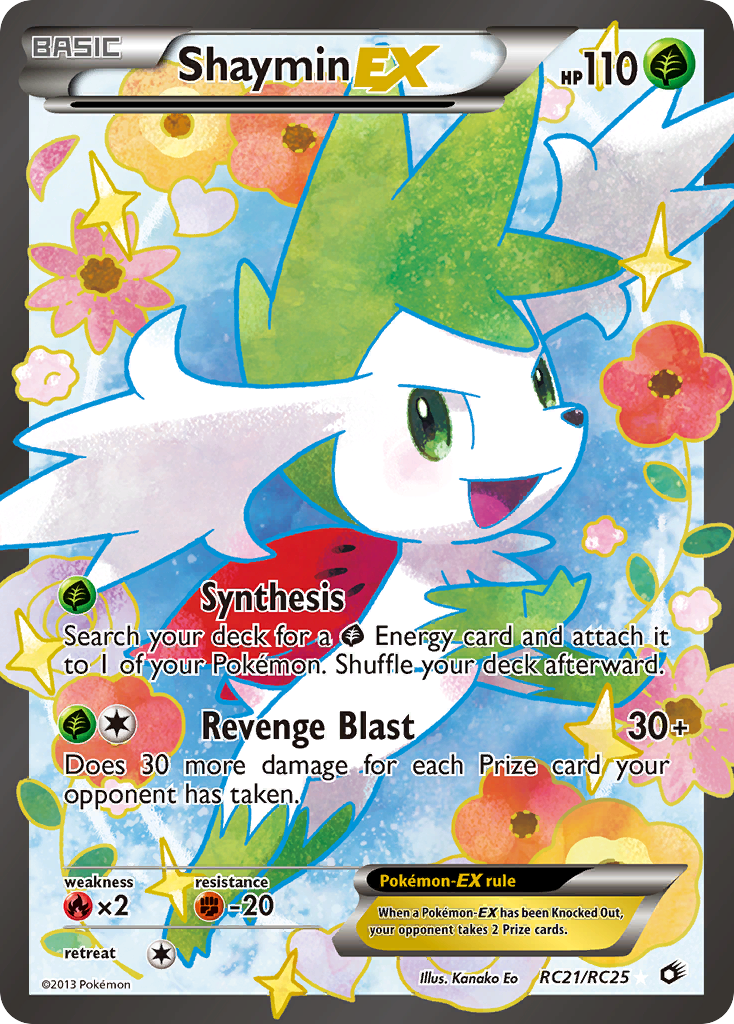 Shaymin-EX – Legendary Treasures RC21/RC25 Pokémon card