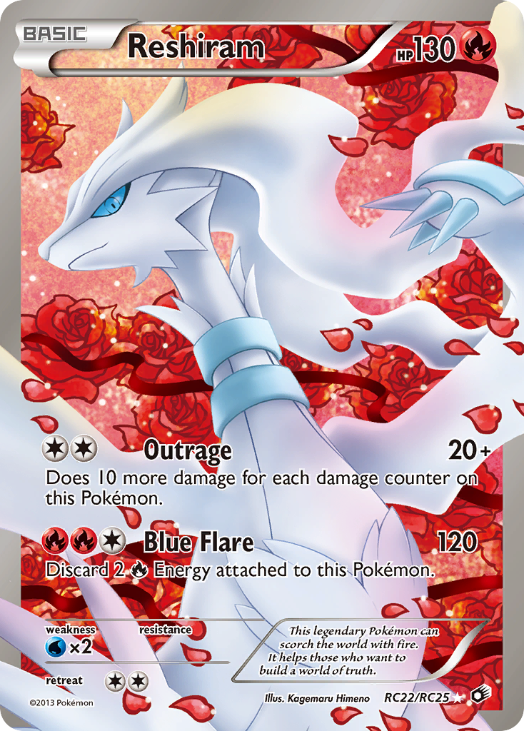 Reshiram – Legendary Treasures RC22/RC25 Pokémon card