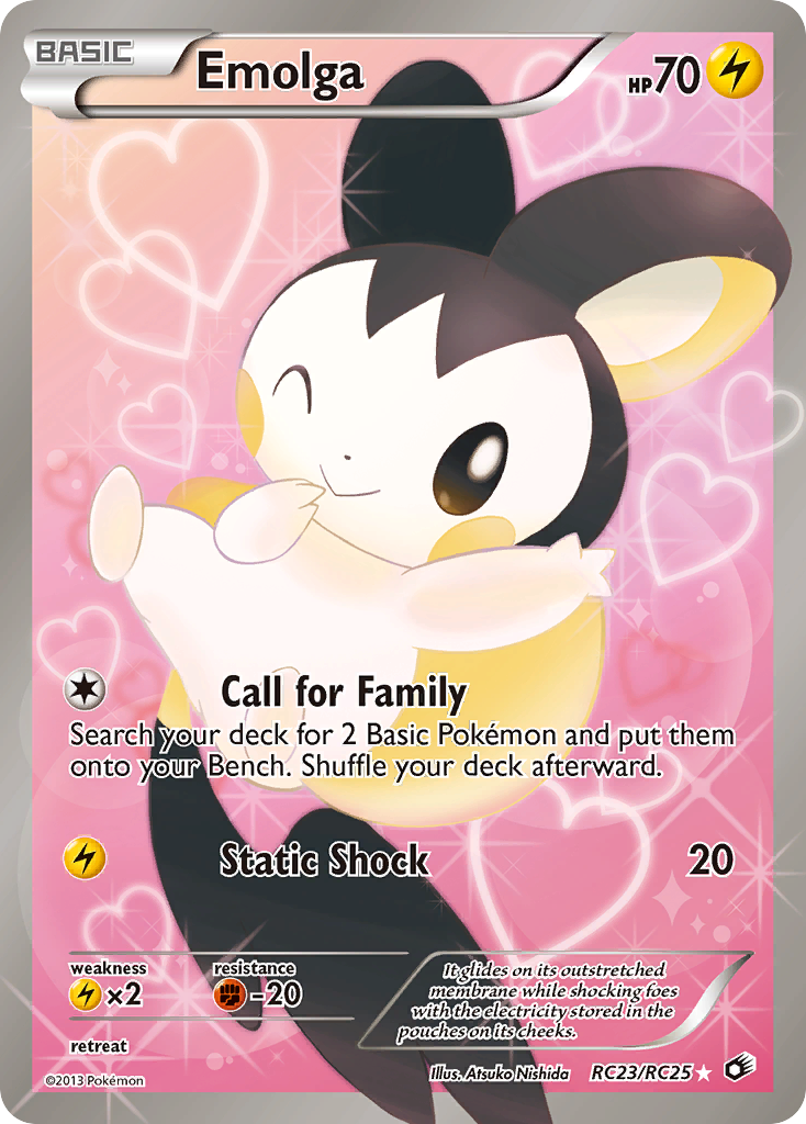 Emolga – Legendary Treasures RC23/RC25 Pokémon card