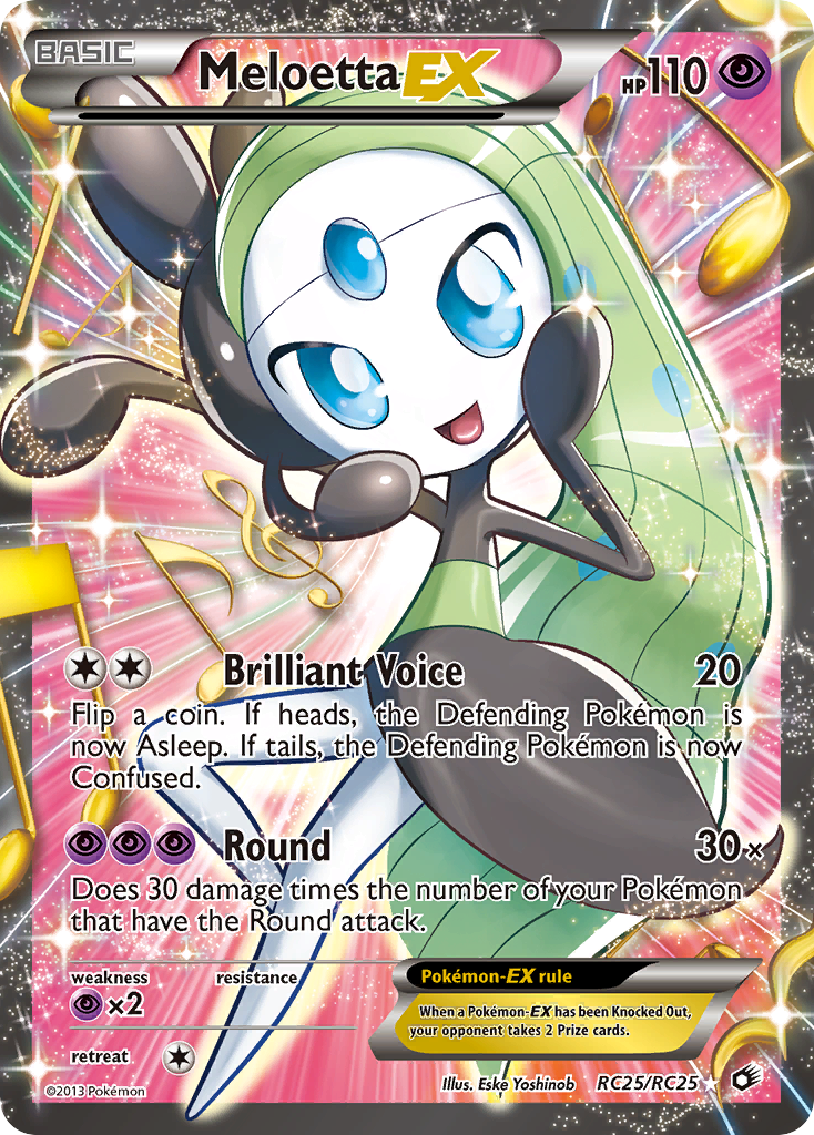 Meloetta-EX – Legendary Treasures RC25/RC25 Pokémon card