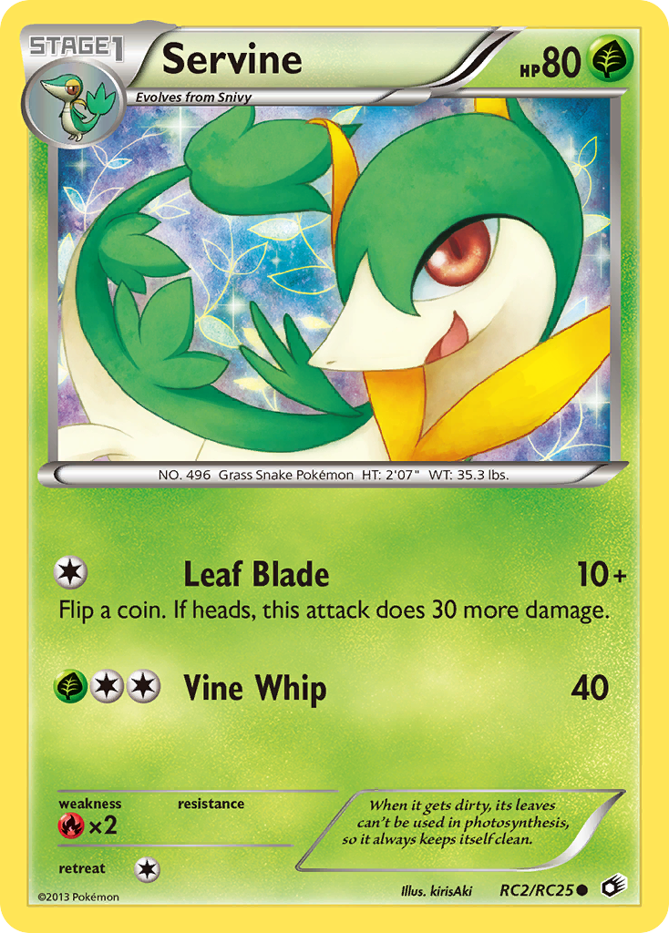 Servine – Legendary Treasures RC2/RC25 Pokémon card
