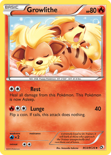 Growlithe - Legendary Treasures RC4