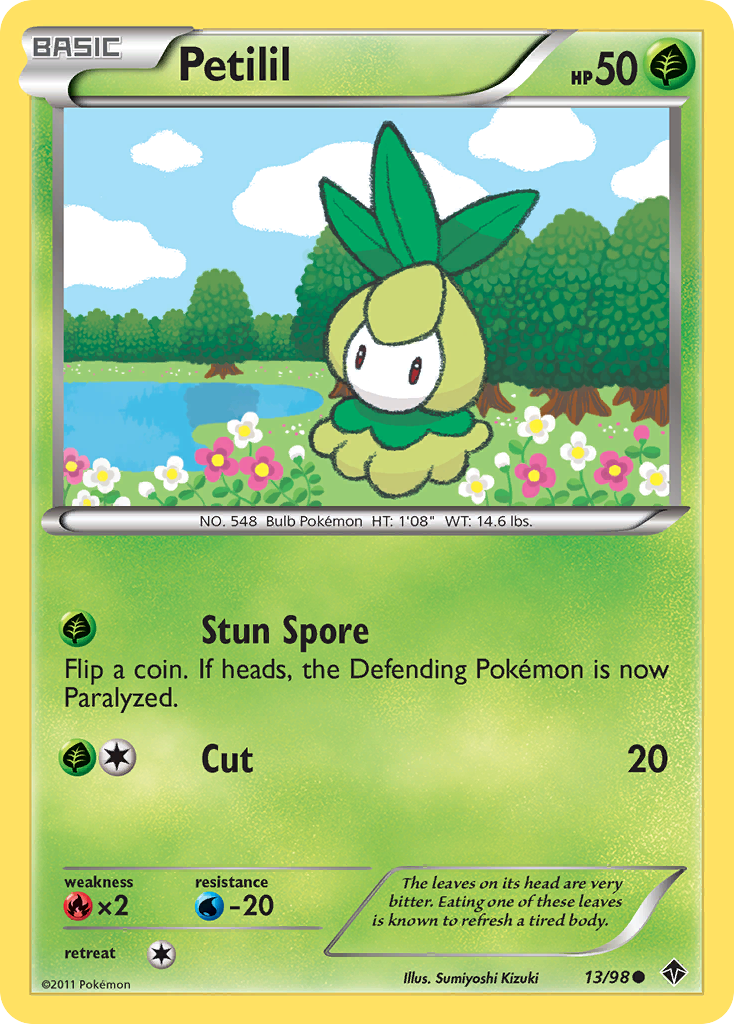 Petilil – Emerging Powers 13/98 Pokémon card