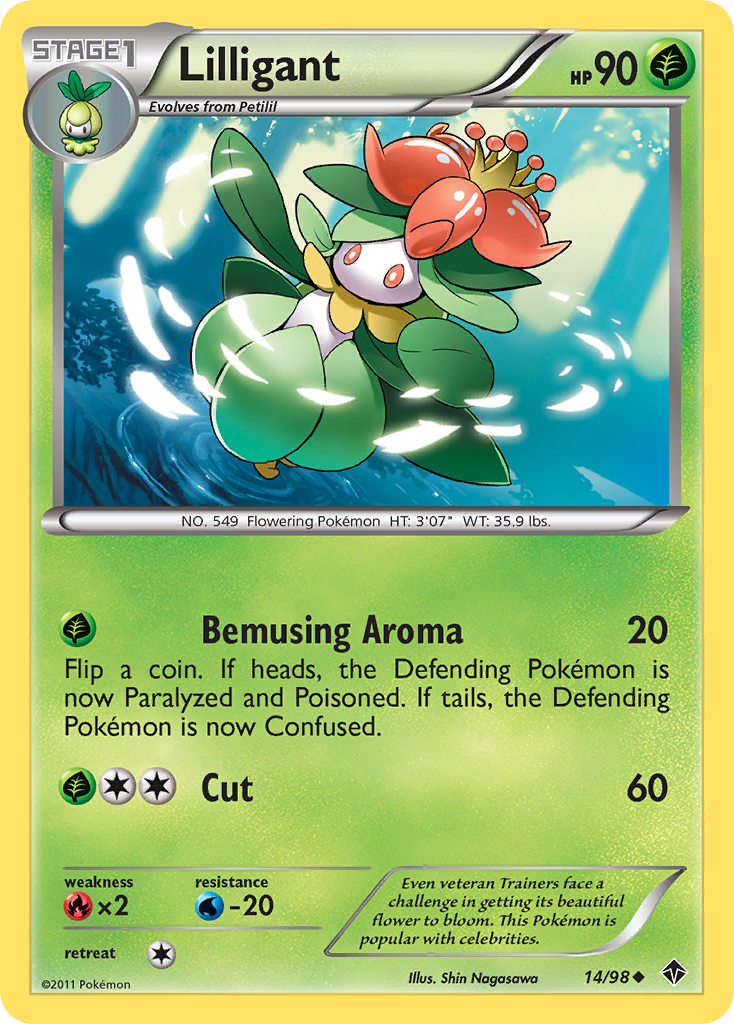 Lilligant – Emerging Powers 14/98 Pokémon card