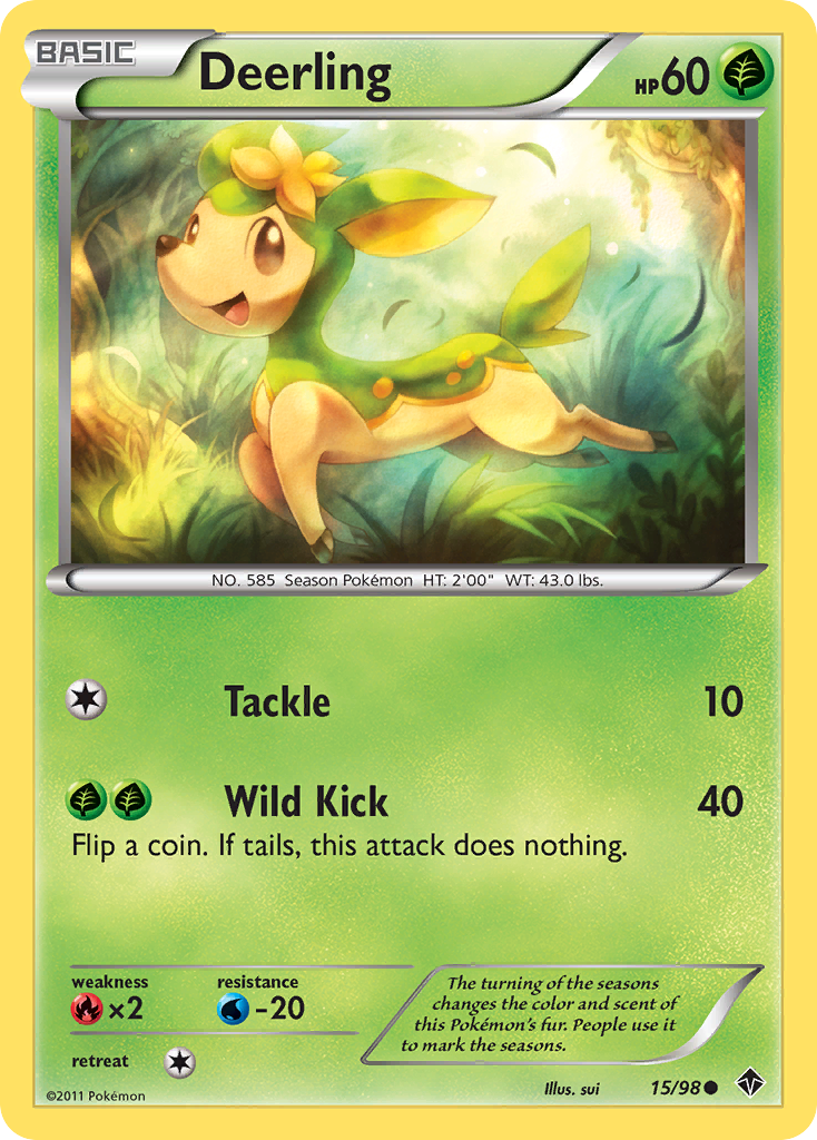 Deerling – Emerging Powers 15/98 Pokémon card