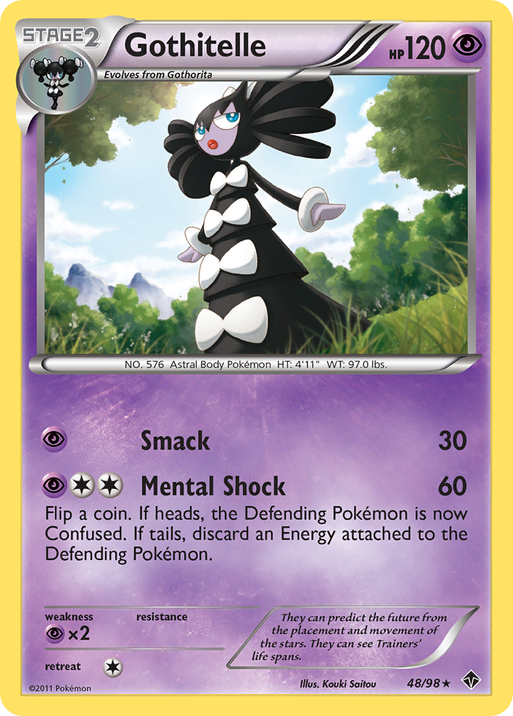 Gothitelle – Emerging Powers 48/98 Pokémon card