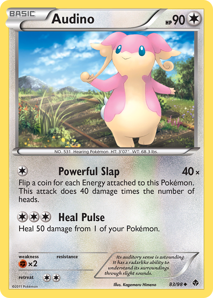 Audino – Emerging Powers 83/98 Pokémon card