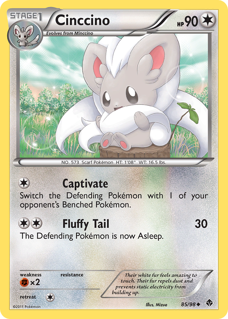 Cinccino – Emerging Powers 85/98 Pokémon card
