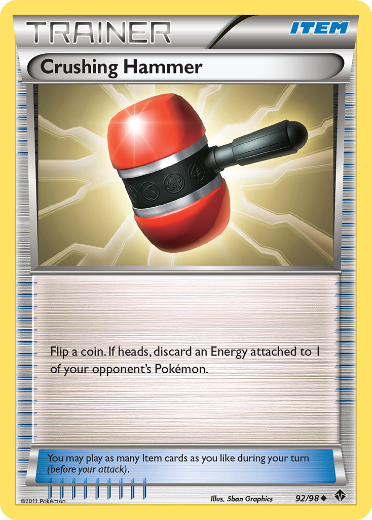 Crushing Hammer – Emerging Powers 92/98 Pokémon card
