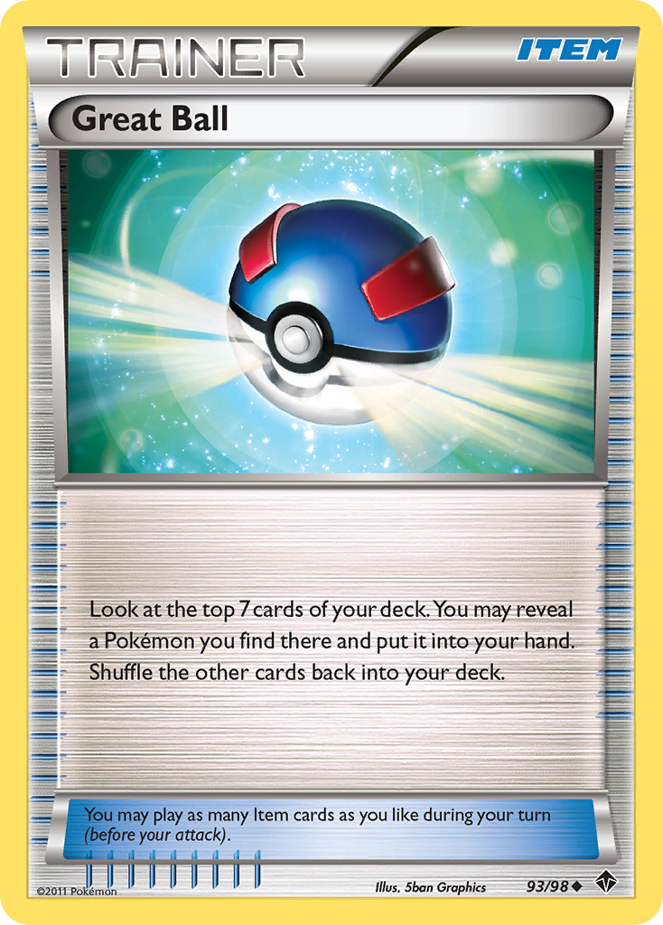 Great Ball – Emerging Powers 93/98 Pokémon card