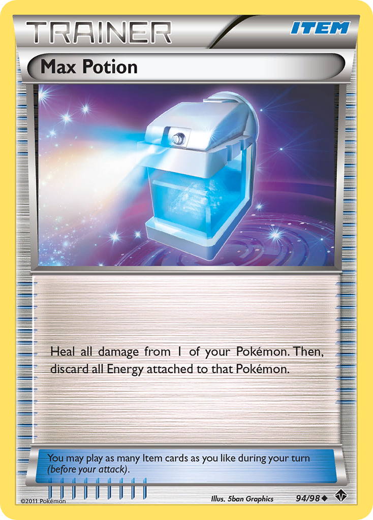 Max Potion – Emerging Powers 94/98 Pokémon card