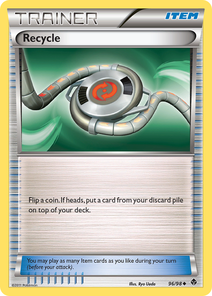 Recycle – Emerging Powers 96/98 Pokémon card
