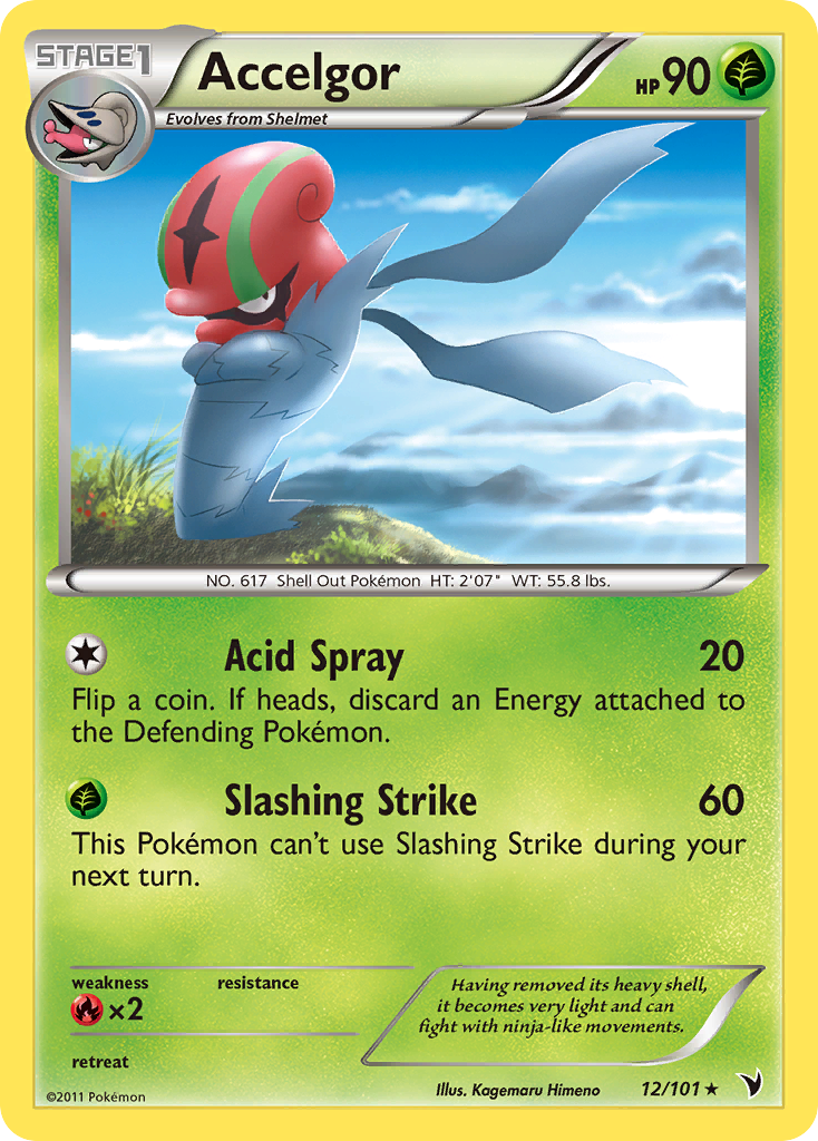 Accelgor – Noble Victories 12/101 Pokémon card