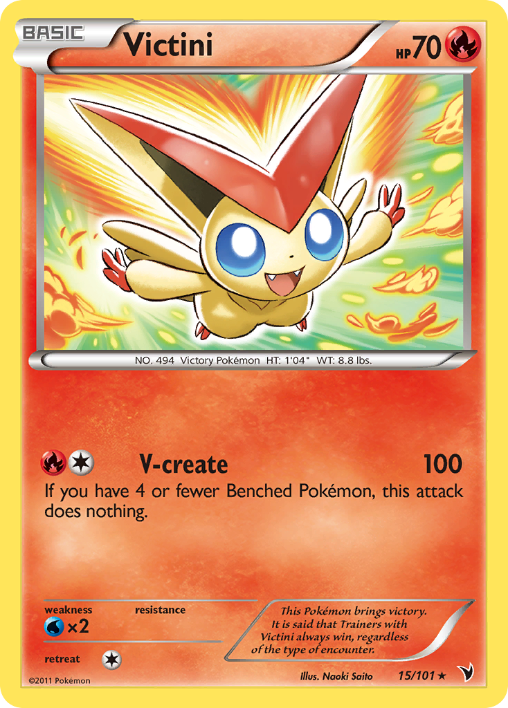 Victini – Noble Victories 15/101 Pokémon card