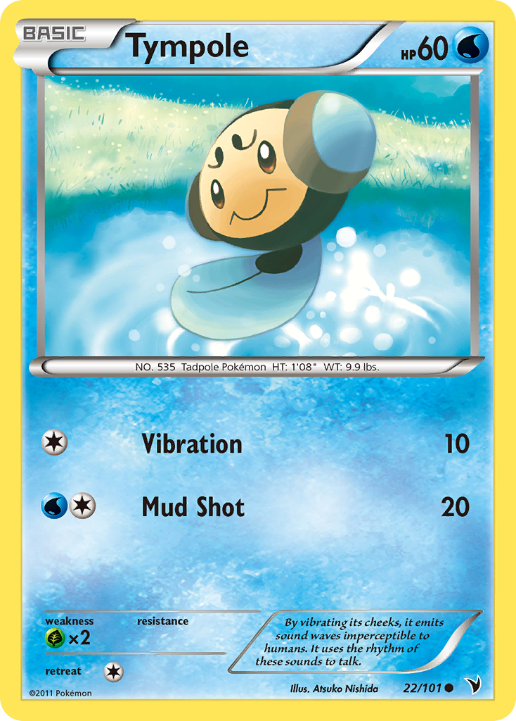 Tympole – Noble Victories 22/101 Pokémon card