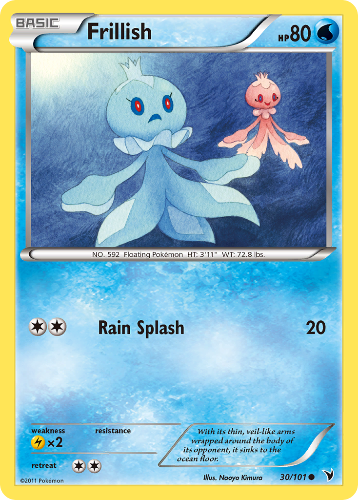 Frillish – Noble Victories 30/101 Pokémon card