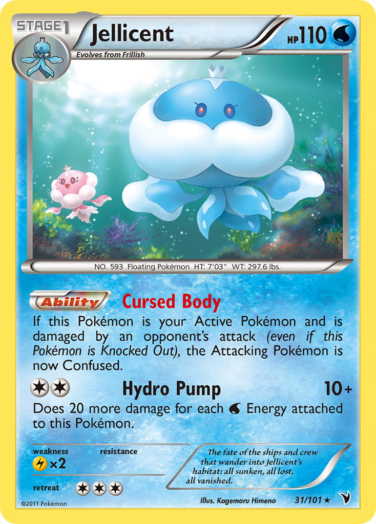 Jellicent – Noble Victories 31/101 Pokémon card
