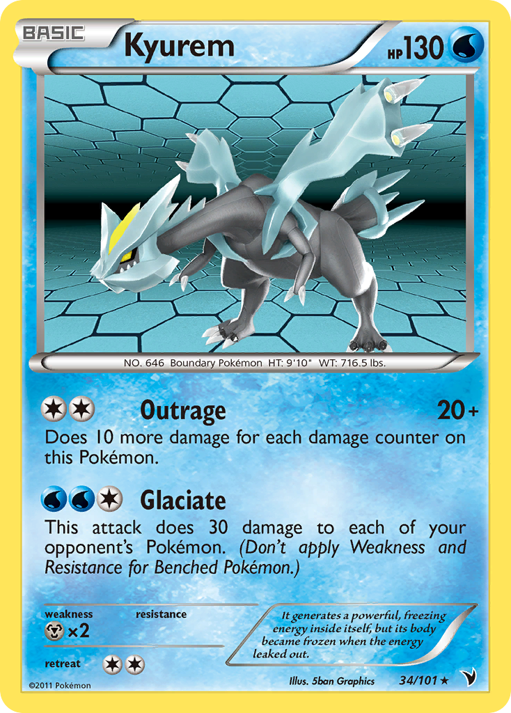 Kyurem – Noble Victories 34/101 Pokémon card