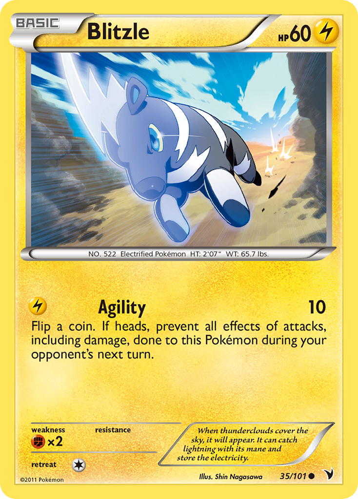 Blitzle – Noble Victories 35/101 Pokémon card
