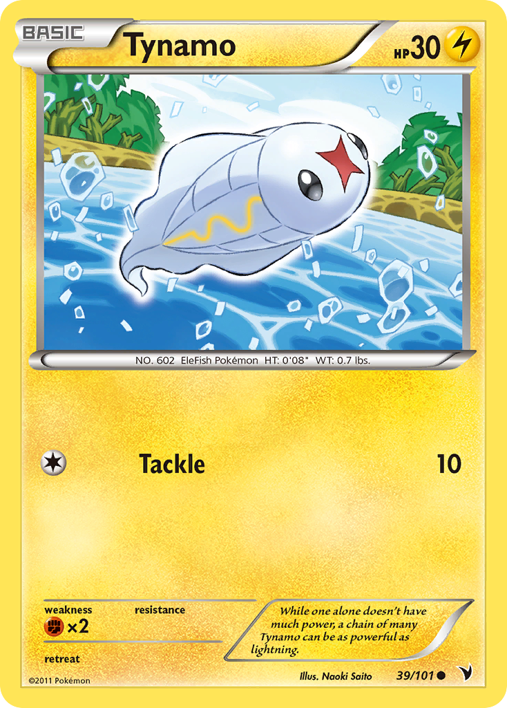 Tynamo – Noble Victories 39/101 Pokémon card