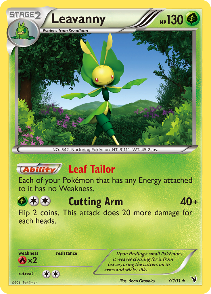 Leavanny – Noble Victories 3/101 Pokémon card
