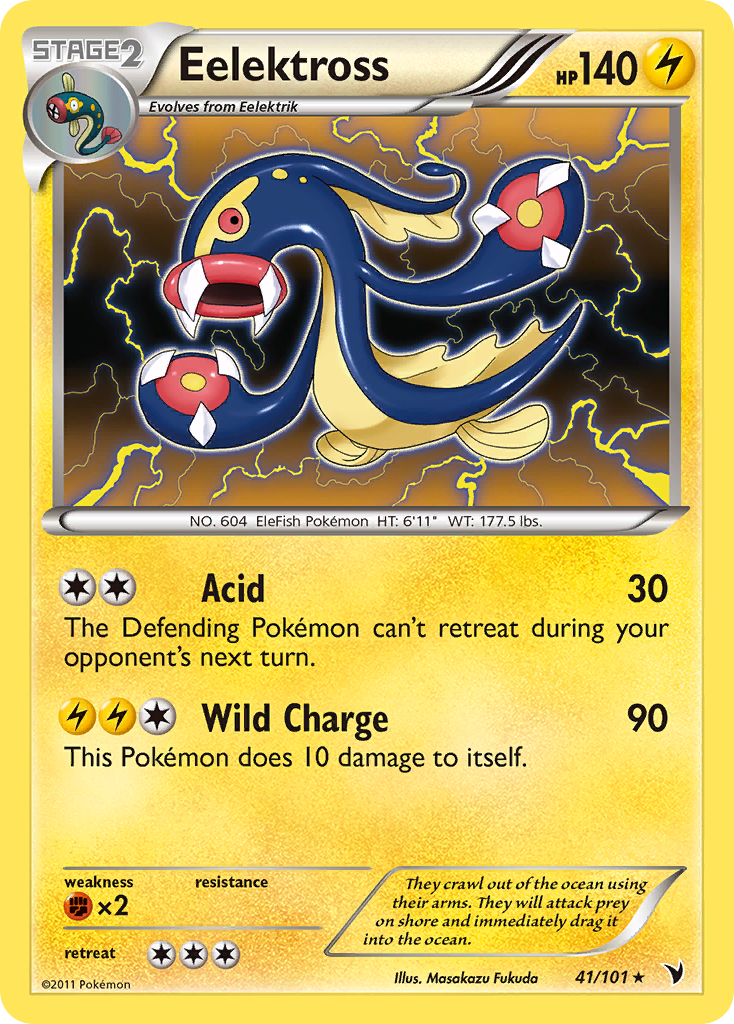Eelektross – Noble Victories 41/101 Pokémon card