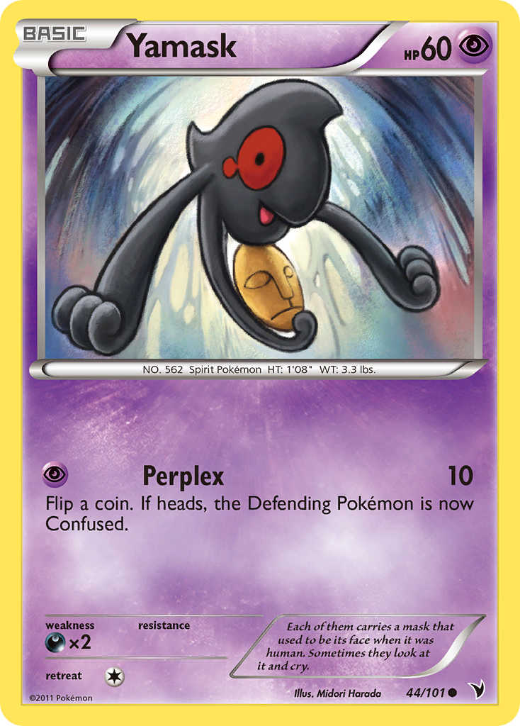 Yamask – Noble Victories 44/101 Pokémon card